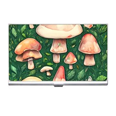 Fantasy Farmcore Farm Mushroom Business Card Holder by GardenOfOphir