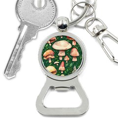 Fantasy Farmcore Farm Mushroom Bottle Opener Key Chain by GardenOfOphir