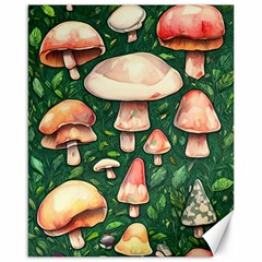 Fantasy Farmcore Farm Mushroom Canvas 16  X 20  by GardenOfOphir