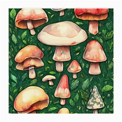 Fantasy Farmcore Farm Mushroom Medium Glasses Cloth by GardenOfOphir