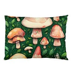 Fantasy Farmcore Farm Mushroom Pillow Case by GardenOfOphir