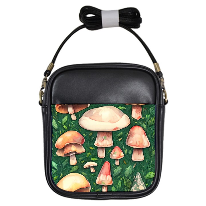 Fantasy Farmcore Farm Mushroom Girls Sling Bag