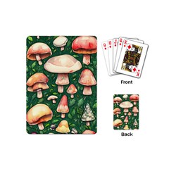 Fantasy Farmcore Farm Mushroom Playing Cards Single Design (mini) by GardenOfOphir