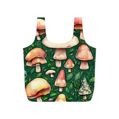 Fantasy Farmcore Farm Mushroom Full Print Recycle Bag (s) by GardenOfOphir