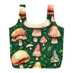 Fantasy Farmcore Farm Mushroom Full Print Recycle Bag (L) Front