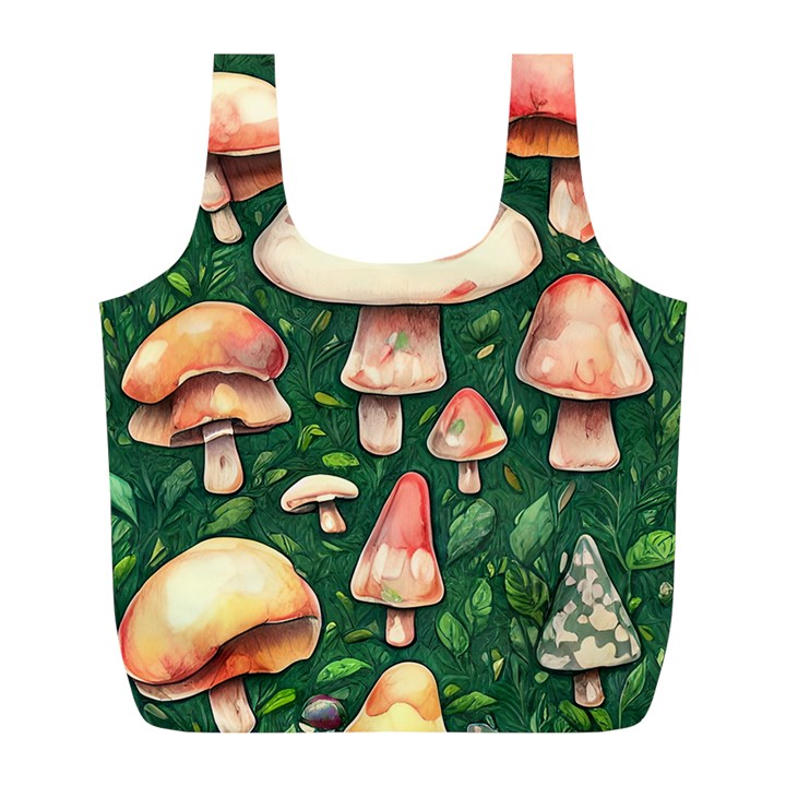 Fantasy Farmcore Farm Mushroom Full Print Recycle Bag (L)