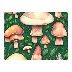 Fantasy Farmcore Farm Mushroom Premium Plush Fleece Blanket (mini) by GardenOfOphir