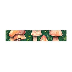 Fantasy Farmcore Farm Mushroom Premium Plush Fleece Scarf (mini) by GardenOfOphir