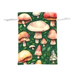 Fantasy Farmcore Farm Mushroom Lightweight Drawstring Pouch (S) Back