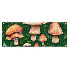 Fantasy Farmcore Farm Mushroom Banner And Sign 8  X 3  by GardenOfOphir