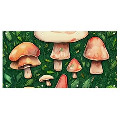 Fantasy Farmcore Farm Mushroom Banner And Sign 8  X 4  by GardenOfOphir