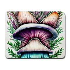 Witchy Forresty Goblincore Fairytale Mushroom Small Mousepad by GardenOfOphir