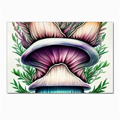 Witchy Forresty Goblincore Fairytale Mushroom Postcard 4 x 6  (pkg Of 10) by GardenOfOphir