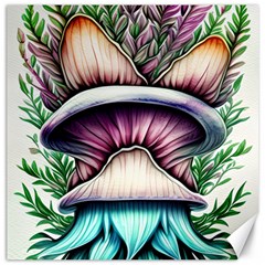 Witchy Forresty Goblincore Fairytale Mushroom Canvas 16  X 16  by GardenOfOphir