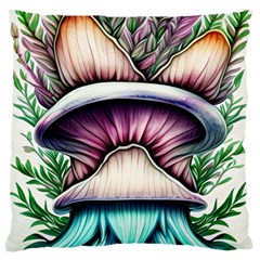 Witchy Forresty Goblincore Fairytale Mushroom Large Cushion Case (one Side) by GardenOfOphir