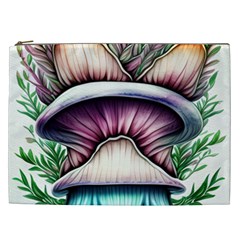 Witchy Forresty Goblincore Fairytale Mushroom Cosmetic Bag (xxl) by GardenOfOphir