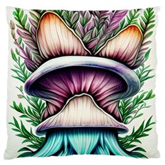 Witchy Forresty Goblincore Fairytale Mushroom Standard Premium Plush Fleece Cushion Case (one Side) by GardenOfOphir