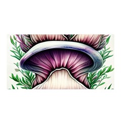 Witchy Forresty Goblincore Fairytale Mushroom Satin Wrap 35  X 70  by GardenOfOphir