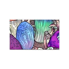 Forest Mushroom Sticker Rectangular (100 Pack) by GardenOfOphir