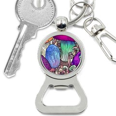 Forest Mushroom Bottle Opener Key Chain by GardenOfOphir