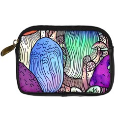 Forest Mushroom Digital Camera Leather Case by GardenOfOphir