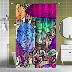 Forest Mushroom Shower Curtain 48  X 72  (small)  by GardenOfOphir