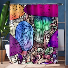 Forest Mushroom Shower Curtain 60  X 72  (medium)  by GardenOfOphir