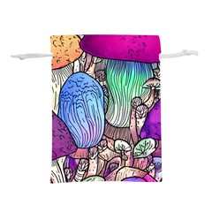 Forest Mushroom Lightweight Drawstring Pouch (l) by GardenOfOphir