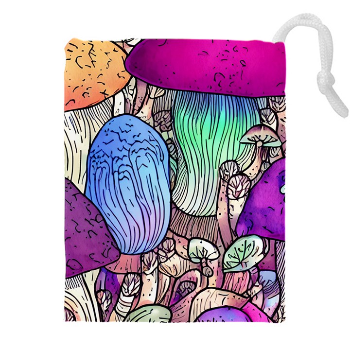 Forest Mushroom Drawstring Pouch (5XL)