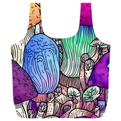 Forest Mushroom Full Print Recycle Bag (xxxl) by GardenOfOphir