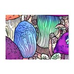 Forest Mushroom Crystal Sticker (A4) Front