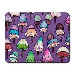 Foraging For Mushrooms Small Mousepad by GardenOfOphir