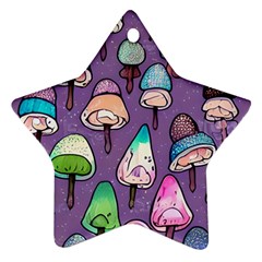 Foraging For Mushrooms Ornament (star)