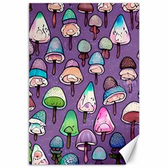 Foraging For Mushrooms Canvas 12  X 18  by GardenOfOphir