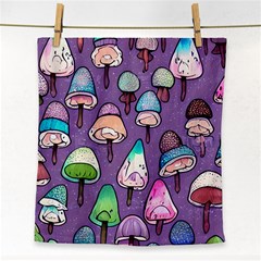 Foraging For Mushrooms Face Towel by GardenOfOphir