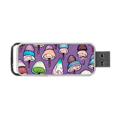 Foraging For Mushrooms Portable Usb Flash (one Side) by GardenOfOphir