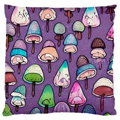 Foraging For Mushrooms Standard Premium Plush Fleece Cushion Case (one Side) by GardenOfOphir