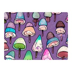 Foraging For Mushrooms Premium Plush Fleece Blanket (mini) by GardenOfOphir