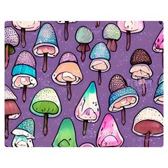 Foraging For Mushrooms Premium Plush Fleece Blanket (medium) by GardenOfOphir