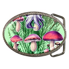 Natural Mushrooms Belt Buckles by GardenOfOphir