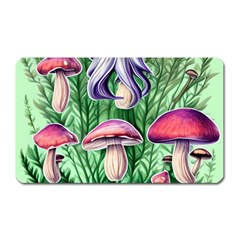 Natural Mushrooms Magnet (rectangular) by GardenOfOphir