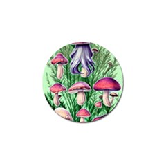 Natural Mushrooms Golf Ball Marker (4 Pack) by GardenOfOphir