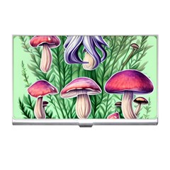 Natural Mushrooms Business Card Holder by GardenOfOphir