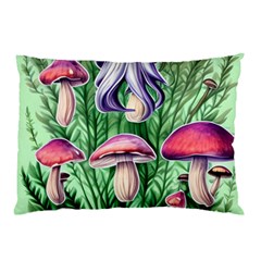 Natural Mushrooms Pillow Case by GardenOfOphir