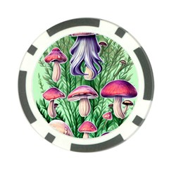 Natural Mushrooms Poker Chip Card Guard (10 Pack) by GardenOfOphir