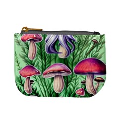 Natural Mushrooms Mini Coin Purse