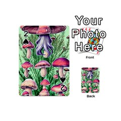 Natural Mushrooms Playing Cards 54 Designs (mini) by GardenOfOphir