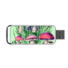 Natural Mushrooms Portable Usb Flash (one Side) by GardenOfOphir