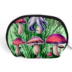 Natural Mushrooms Accessory Pouch (medium) by GardenOfOphir