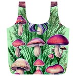 Natural Mushrooms Full Print Recycle Bag (XXL) Front